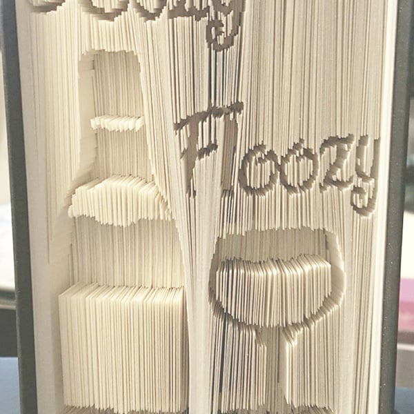 Boozy Floozy CUT & FOLD Book Folding Pattern - EMAILED PDF PATTERN