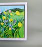 Acrylic Painting - original wild flower painting wooden box canvas framed - Image 10