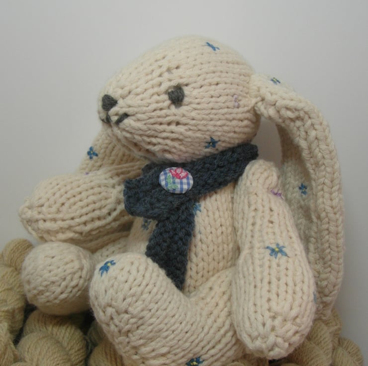 Knitted Bunny - Folksy