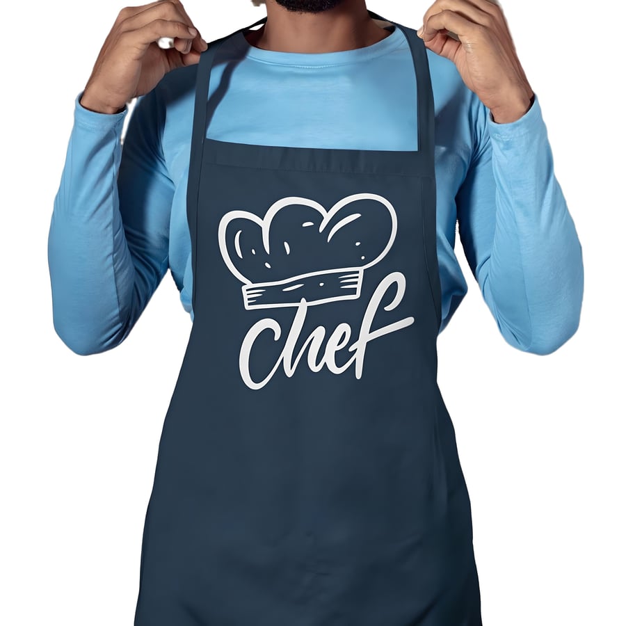 Funny Chef Apron - Chef - Novelty Chef Hat Style Apron