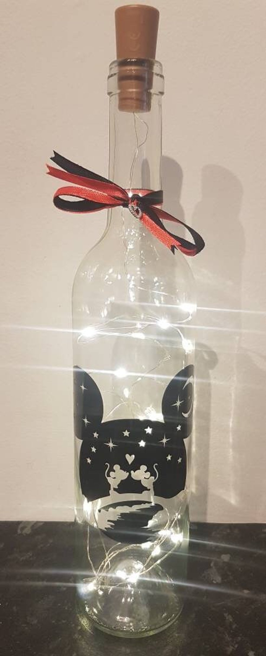 Minnie & Mickey Disney Inspired Room Decor Love Bottle Lamp Trip Reveal