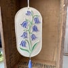 Large bluebell pottery hanging decoration