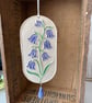 Large bluebell pottery hanging decoration - Image 1