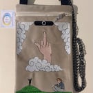 Embroidered Tarot inspired - The Finger - Velour 