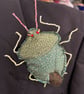 Green Shieldbug brooch - Image 4