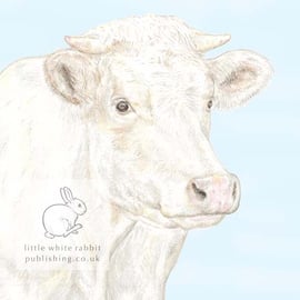 Jacqueline the Cow - Blank Card