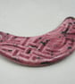 Speckled Rose Celtic Ceramic Crescent Bib Pendant - Image 2