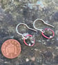 Copper and Silver  Mismatched Seed Pod Dangle Earrings - Image 2