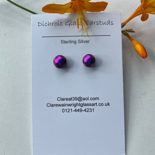 Dichroic Glass Earrings