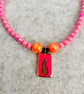 Fun, bright, tiger pendant necklace - Image 2