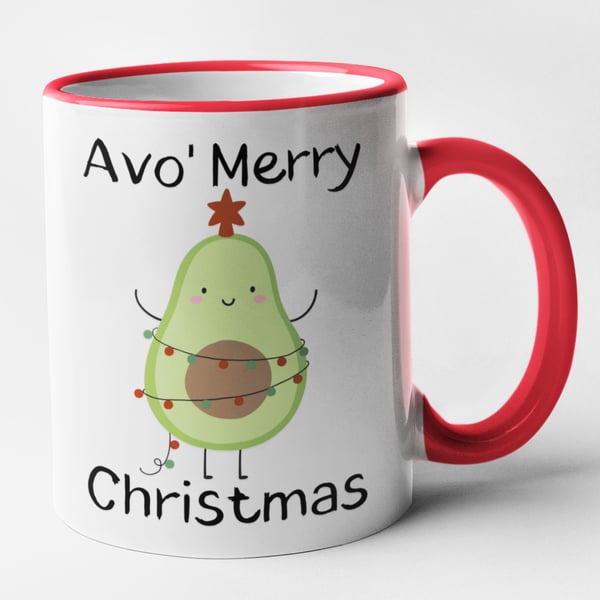 Avo Merry Christmas Mug - Funny Novelty Christmas Mug Gift