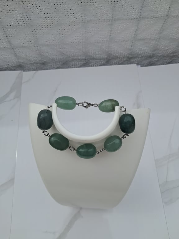 Large aventurine nugget bracelet