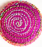 Buttons 1 inch button Hand Dyed Silks and Cottons Free Machine Embroidery Button
