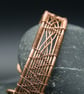 Double Cross Woven Copper Cuff Bracelet - Image 5