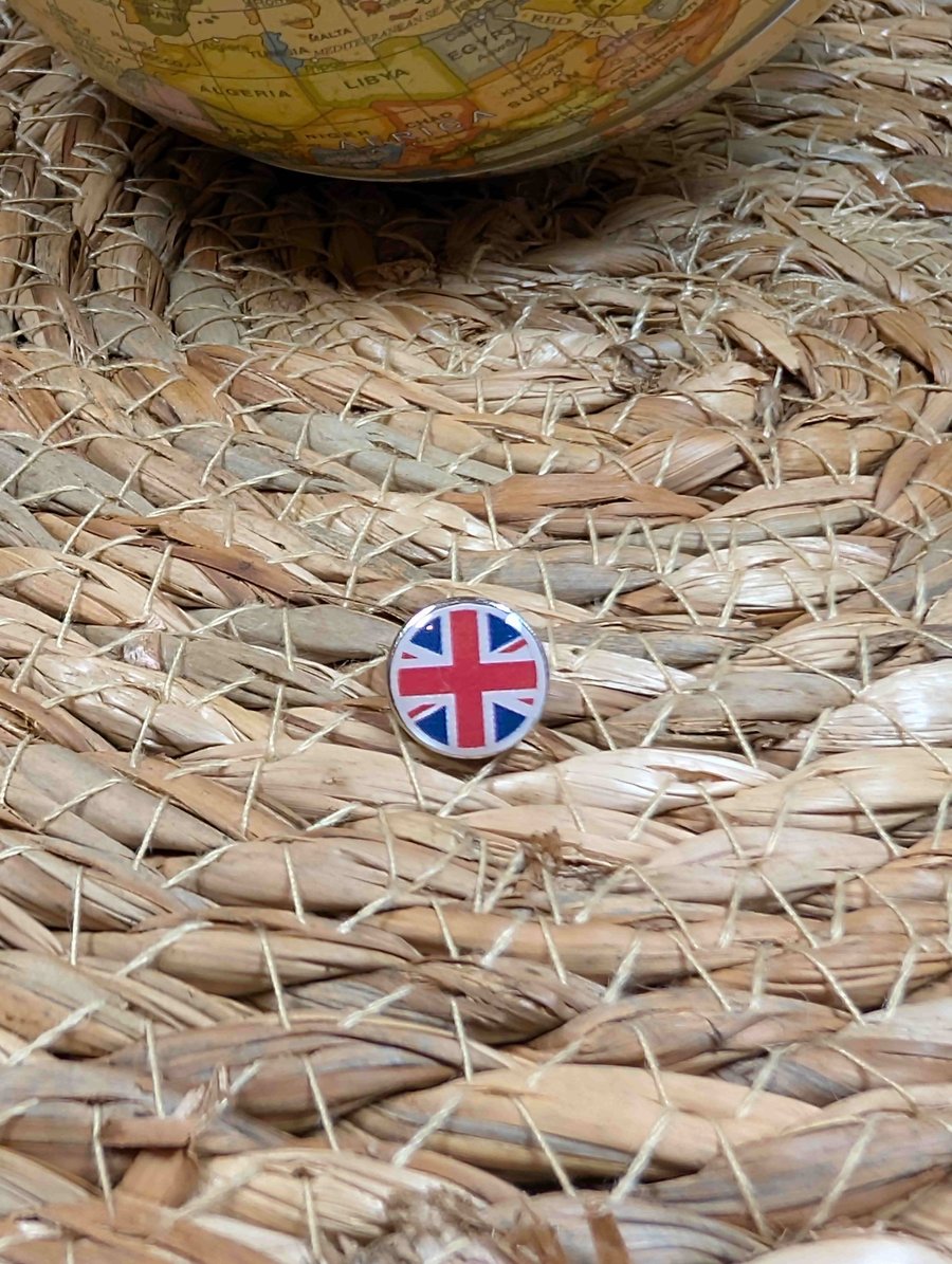 Union Jack Flag Map Pin – Great Britain Travel Map Push Pin for Wooden Maps, UK