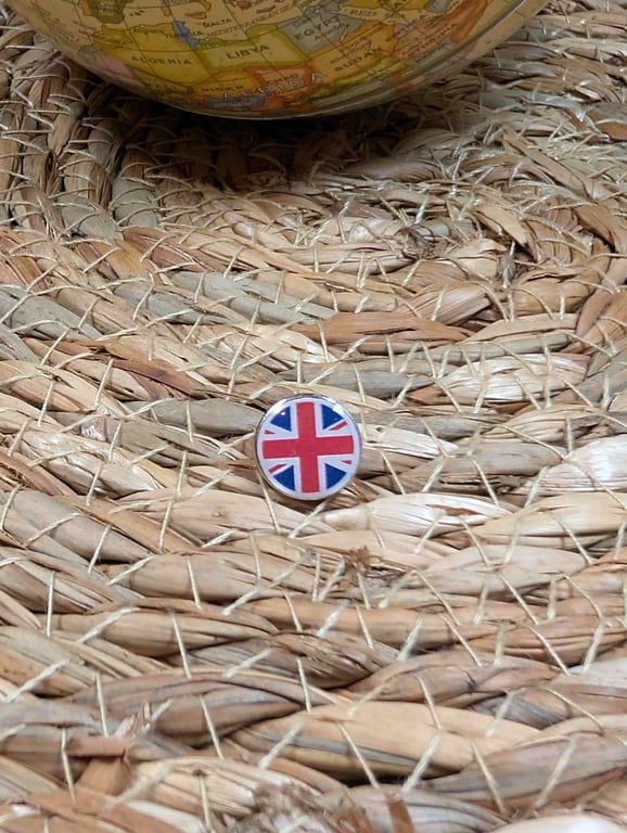 Union Jack Flag Map Pin – Great Britain Travel Map Push Pin for Wooden Maps, UK