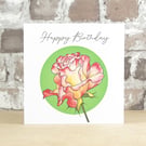 Birthday Card Rose