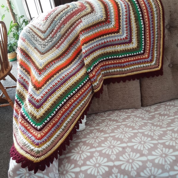 Multi coloured blanket