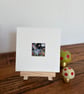 Mounted ACEO Nocturnal Woodland Hare Rabbit with Mushrooms Watercolour Edition  - Image 4