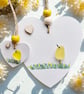 Sea Glass Easter Chick, Handmade Easter Hanging Decoration, Sweet Keepsake - Image 1