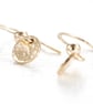 Handmade 14K Gold Filled Tiny Disc Dangling Earrings  - Image 3