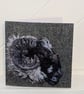 Harris Tweed Sheep Embroidery Art Greeting Cards - Image 1