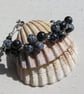 Snowflake Obsidian Gemstone Beaded Bracelet "Steller"