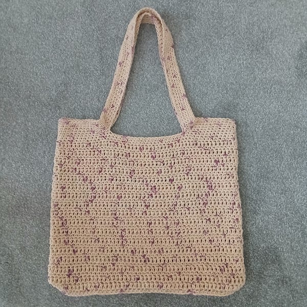 CROCHET PATTERN PDF Cream Ombre Tote Bag