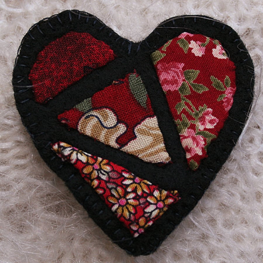 Heart brooch