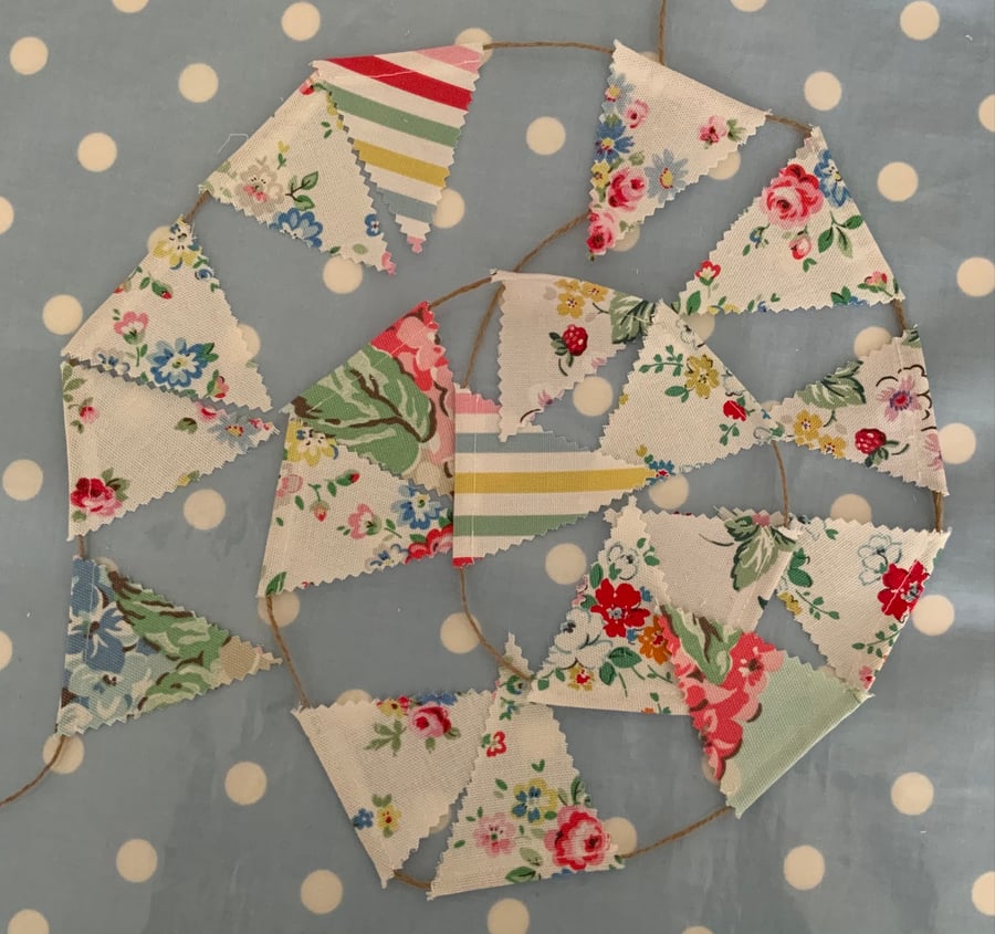 Cath kidston fabric Teeny tiny  mini bunting 