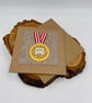 A medal for the best Dad appliqué card - Image 6