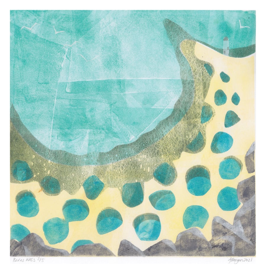 Barns Ness  - an original artwork printed by hand