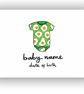 Custom Name New Baby Birth A5 Print Artwork Gift - Image 2