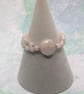 Rose quartz double strand stretchy bracelet - Image 2