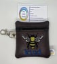 Kind Embroidered mini purse, Brown - Image 1
