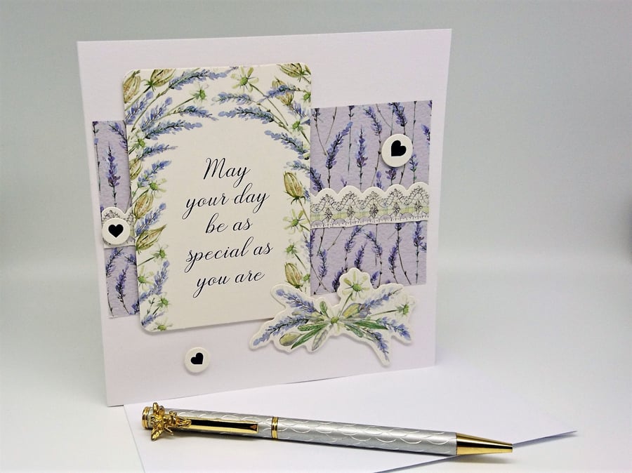 Birthday Anniversary May Your Day Be As Special As You Are with Serene Lavender