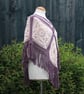 Grape and Pink Marshmallow Crochet Poncho - Design A542 - Image 6
