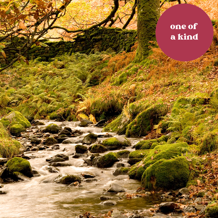 Lake District autumn landscape mountain stream gifts for walkers FREE POSTAGE!