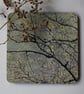 Perfectly Imperfect  -Coaster - 1 mdf coaster - tableware - willow branch print. - Image 2