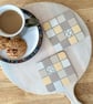 Coaster Set - Two Mosaic Chequerboard Coasters - Image 1