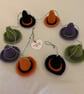 Handmade Crochet Witches Hat Bunting