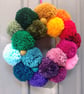 Wool Pompom Wreath, Rainbow Colours, Eclectic Bohemian Interiors, Maximalism - Image 3