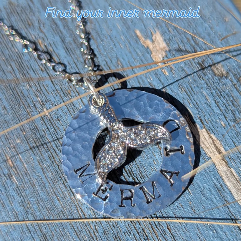 Hand Hammered Mermaid Necklace 