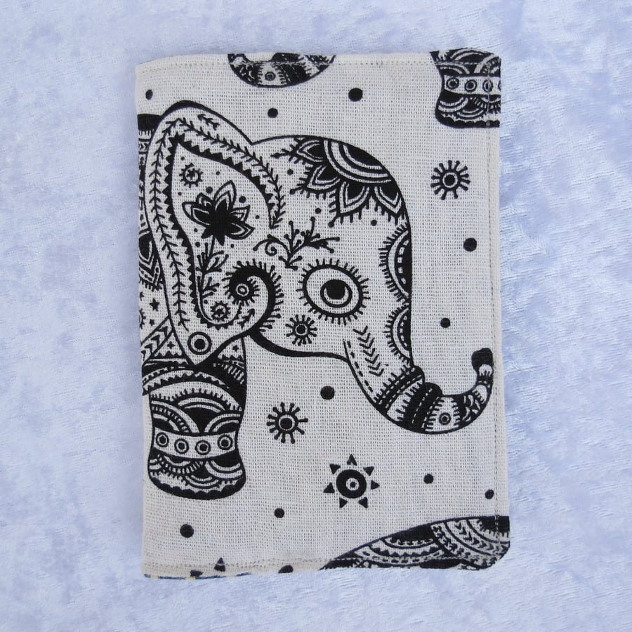 Passport cover.  Passport Sleeve. Elephant.