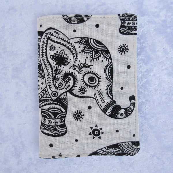 Passport cover.  Passport Sleeve. Elephant.
