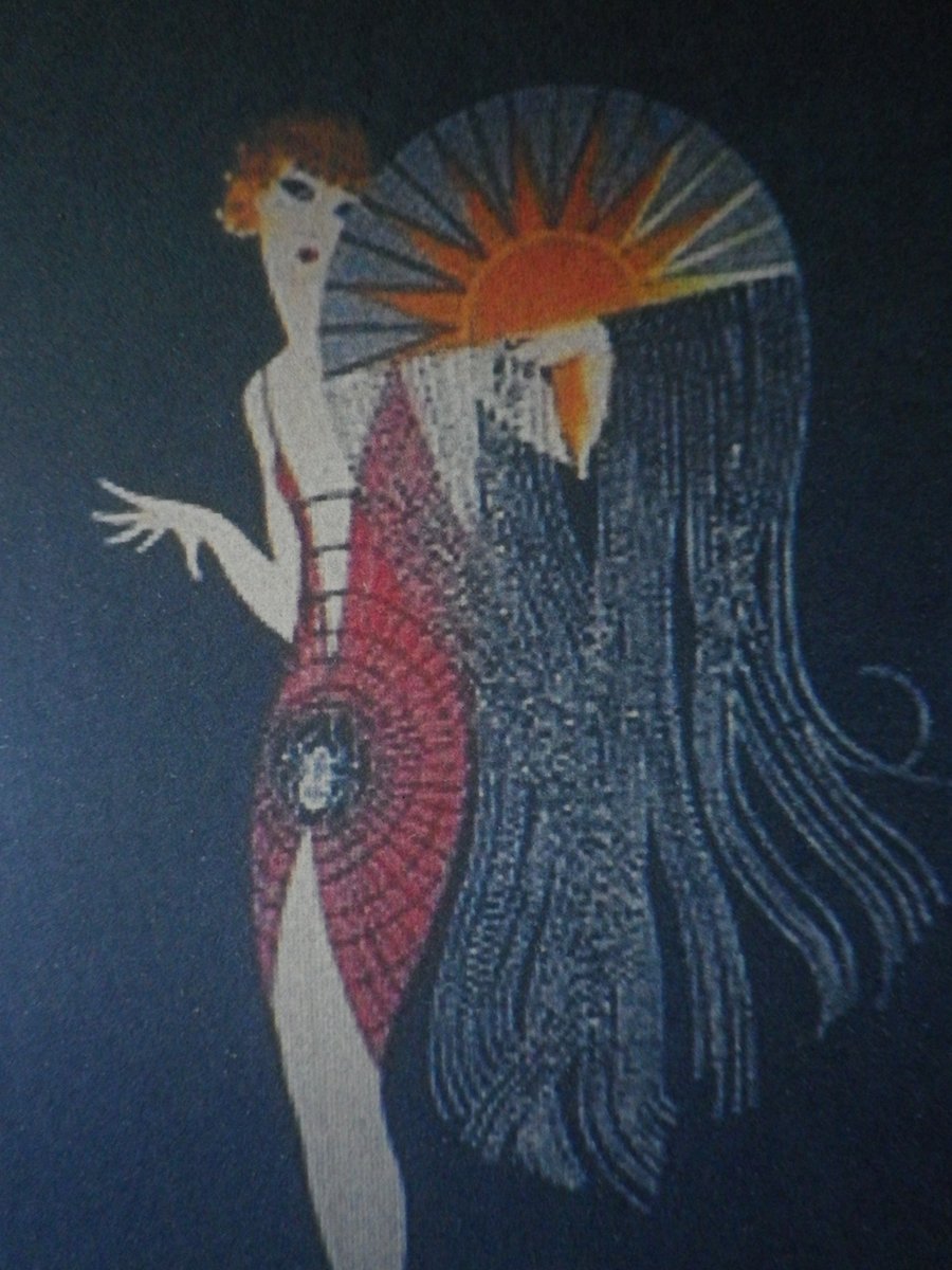 .The Flapper 1925, A4 unframed , mounted, free hook & easel,free shipping 6775