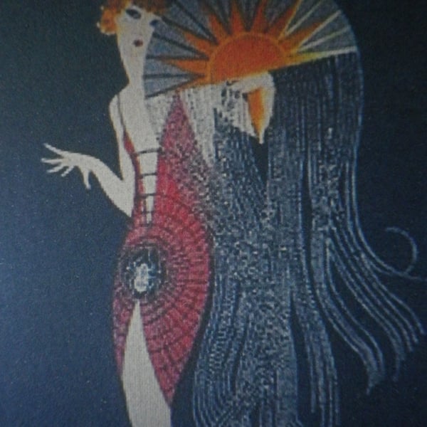 .The Flapper 1925, A4 unframed , mounted, free hook & easel,free shipping 6775