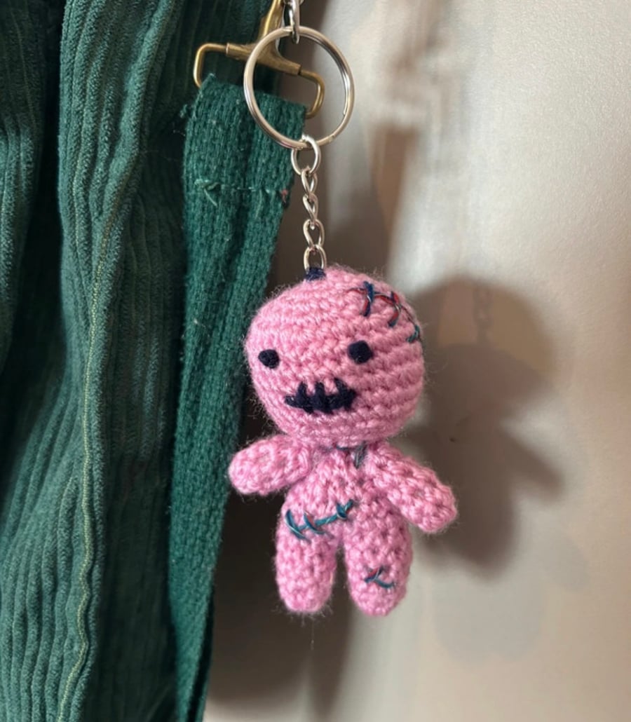 Voodoo doll bag charm