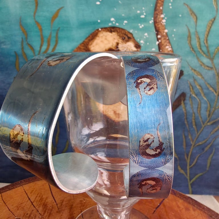 Otter Narrow Aluminium Cuff 