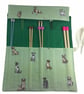 Straight knitting needle case with dogs, needle roll ,needle case, needle storag - Image 1